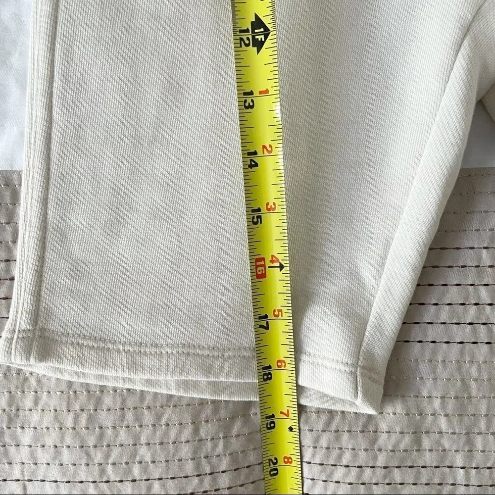 FRAME Vintage Bike Shorts Whisper White Cream Biker Shorts XXS